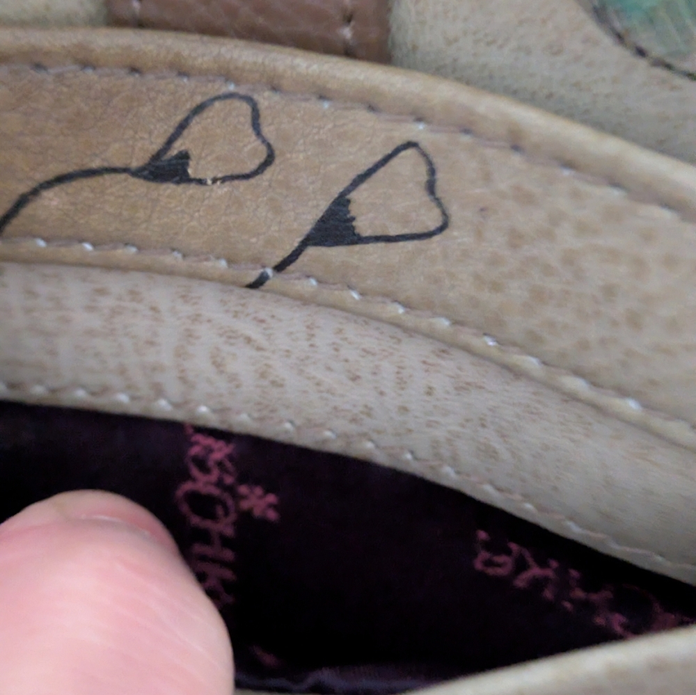 NWOT Anuschka Genuine Leather Purse Handbag.  Hand Painted & Signed.  Never Used - Picture 11 of 13